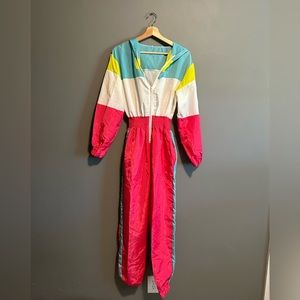80s windbreaker jumpsuit